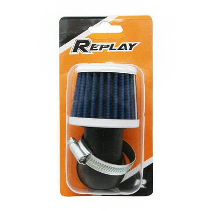Replay KN SMALL FC WIT GEBOGEN BEVESTIGING 90 DIAM 35 - 28 Luchtfilter Universeel