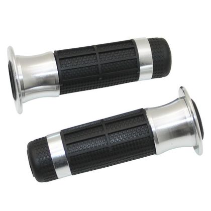 Replay MOTO ON ROAD R382 SILVER CLOSED END 115mm CROSS - MX PAIR Universal Handlebar grips Ref : REPL00185A / 22730 