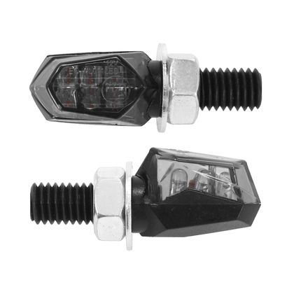 Replay UNIVERSEL XRUN 5 6 LEDS MICRO RAUCH - L 24mm - H 13mm 16mm CE-ZULASSUNG PAAR Blinker Universell Ref : REPL00195A / 25545 
