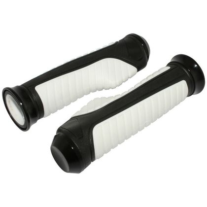 Poignées de guidon Replay ON ROAD ANATOMIC BLANC 127mm - CLOSED END PAIRE Universel