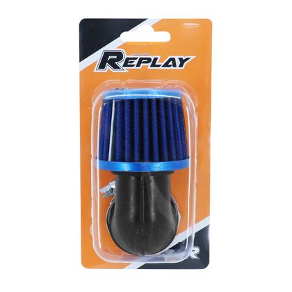 Filtre à air Replay KN SMALL FC BLEU FIXATION COUDEE 90 DIAM 35 - 28 Universel