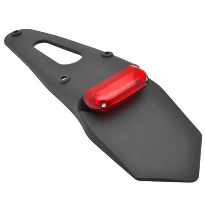 Support de plaque Replay IMMATRICULATION FEU 50 A BOITE - MOTO SP ROUGE LEDS L 328mm - H 55mm 110mm Universel Ref : REPL00269A / 11503 