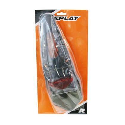 Support de plaque Replay IMMATRICULATION FEU 50 A BOITE - MOTO SP ROUGE LEDS L 328mm - H 55mm 110mm Universel