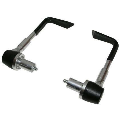 Replay SILVER ALUMINIUM RACING BRAKE - HANDLEBAR END CAPS FOR ALL TYPES PAIR Universal Lever protection Ref : REPL00280A / 124546 