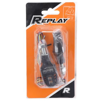 Replay UNIVERSAL T COMPACT 5 LED POSITION STOP LIGHT TRANSPARENT - L 56mm - H 27mm - D 23mm CE APPROVED PAIR Universal Direction indicator