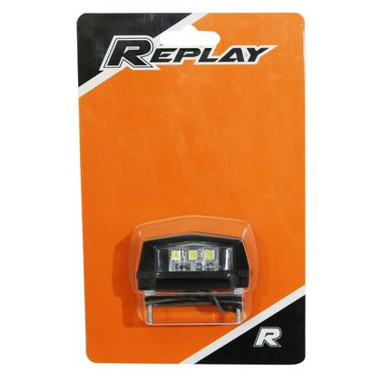 Replay REGISTRATION PLATE 3 LEDS PLASTIC L 29mm - H 20mm 58mm CE APPROVED Universal Plate light