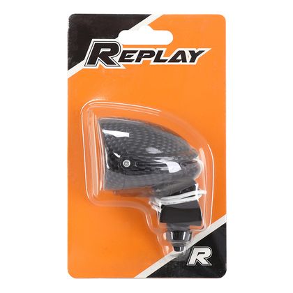 Feux arrière Replay FEU ADDITIONNEL HALOGENE ORIENTABLE DIAM EXT 40mm CARBONE 20W AMPOULE DICHROIQUE 35mm Universel