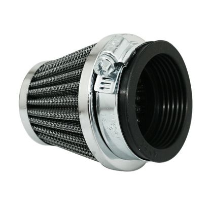 Replay KN GITTER EDELSTAHL CHROM RECHTE BEFESTIGUNG Ø 50 mm Luftfilter Universell