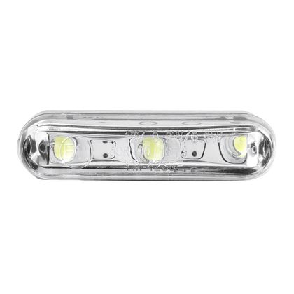 Replay MINI REGISTRATION 3 LEDS TRANSPARENT - MOUNTING BRACKET L 40mm - H 10mm 18mm CE APPROVED Universal Plate light Ref : REPL00359A / 18413 