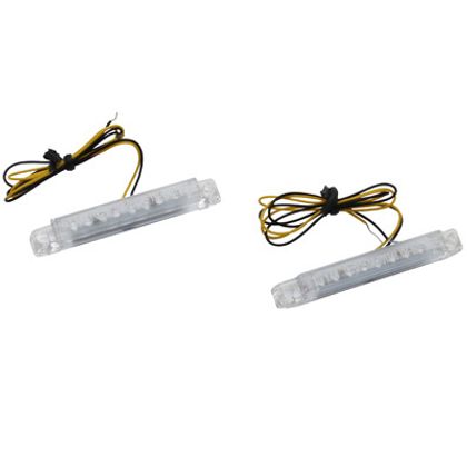 Feux Replay DECO BARETTE A LEDS BLEU L 60mm - H 8mm 9mm LA PAIRE Universel