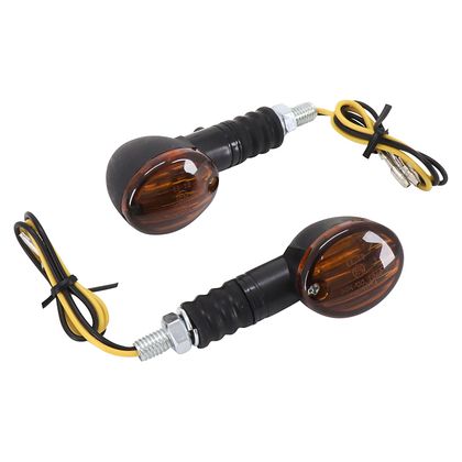 Clignotant Replay UNIVERSEL MICRO OVALE A AMPOULE BA9S ORANGE - TEMOIN BASE COURTE L 71mm - H 30mm 36mm HOMOLOGUE CE PAIRE Universel