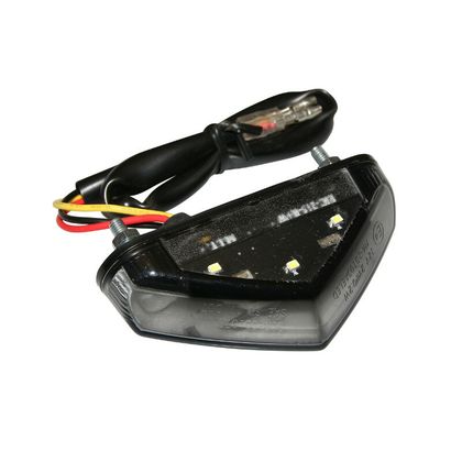 Replay FEU 50 A BOITE - MOTO TRIANGLE LUXE FUME LEDS STOP LANG 82mm - BREED 40mm - HOOG 20mm HOMOLOGUE CE Achterlichten Universeel