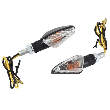 Replay UNIVERSAL MINI BAU9S BULB CAP TRANSPARENT - ABS BASE L 61mm - H 21mm 28mm CE APPROVED PAIR Universal Direction indicator