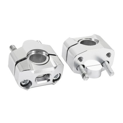 Replay UNIVERSAL ALU CNC DIAM 22.2 mn SILVER PAIR Universal Handlebar clamp Ref : REPL00548A / 15460 