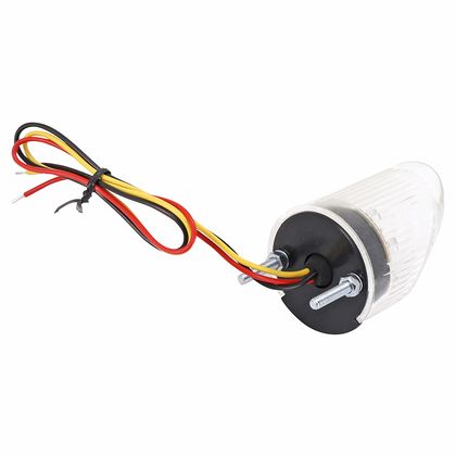 Feux arrière Replay FEU UNIVERSEL A LEDS ROND TRANSPARENT 20 ROUGES 3 BLANCHES D 45 mm Universel