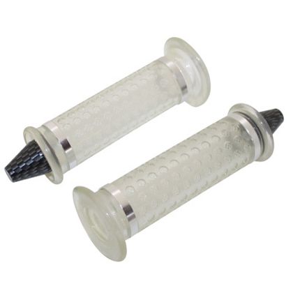 Replay SCOOTER - 50 A BOITE CONE TRANSPARENT - CARBONE CLOSED END PAIRE Lenkergriffe Universell