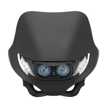 Replay FORK HEAD 50 UNIVERSAL ENDURO WITH 2 WHITE LED HALOGEN 2x20W MATT FIXINGS Universal Headlight plate