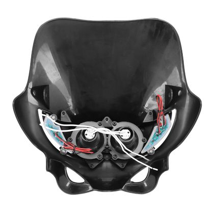 Replay FORK HEAD 50 UNIVERSAL ENDURO WITH 2 WHITE LED HALOGEN 2x20W MATT FIXINGS Universal Headlight plate