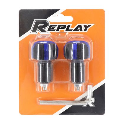 Guidon Replay EMBOUT ROLLER - BLEU DIAM 17 mm PAIRE Universel