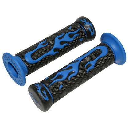 Poignées de guidon Replay SCOOT FLAMING BLEU - CLOSED END PAIRE Universel Ref : REPL00650A / 337 