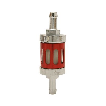 Replay PERFORATED ALUMINIUM CYLINDRICAL DIAM 8mm RED Universal Fuel filter