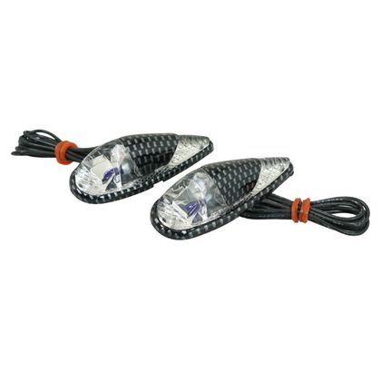 Replay DECO WASSERTROPFENDER TRANSPARENT - CARBON BLAU L 62mm - H 23mm 18mm PAAR Blinker Universell