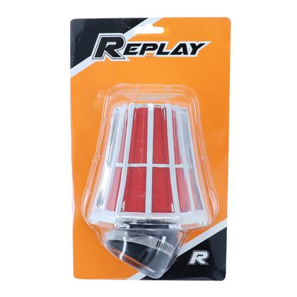 Replay HEXAGONAL CHROME MOUSSE ROUGE FIXATION COUDE 45 DIAM 35 - 28 Luftfilter Universell