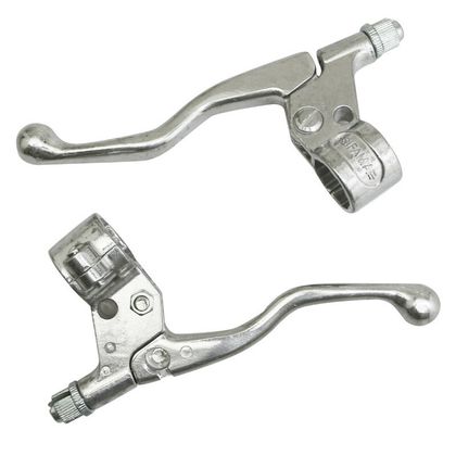 Replay POLISHED SHORT ALU LUSITO PAIR Universal Brake lever Ref : REPL00728A / 138573 