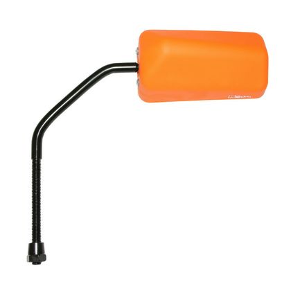Rétroviseur Replay SCOOT F1 RUBBER MAT ORANGE FLUO DIAM 8 REVERSIBLE x1 TIGE LONGUE Universel