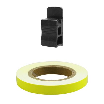 Replay AUTOCOLLANT STICKER GEEL FLUO 7mm 6M APPLICATOR Velgrandstrips Universeel