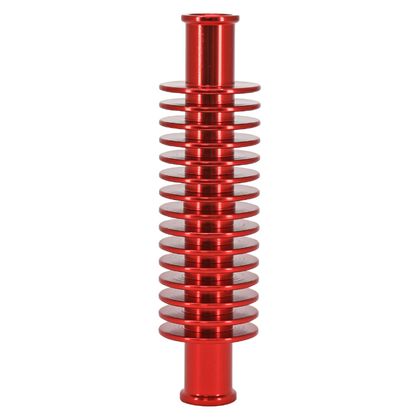 Radiateur de durite Replay EAU ALU CNC ROUGE FORME ROND 133x35 mm,FIXATION 17 mm Universel Ref : REPL00771A / 196324 