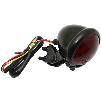 Feux arrière Replay FEU 50 A BOITE - MOTO ROND ACIER ROUGE - LEDS STOP POSITION 8 ROUGES HOMOLOGUE CE Universel Ref : REPL00777A / 22075 