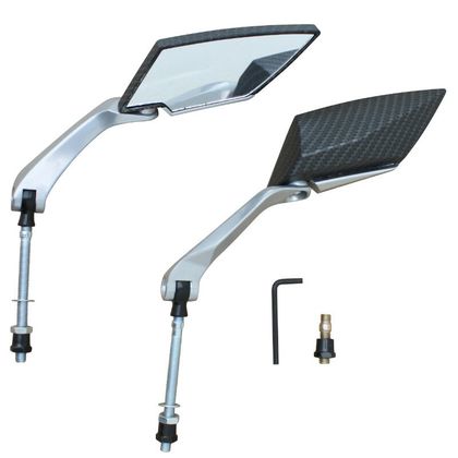 Replay SCOOT X - RUN2 CARBONE MAT PAIRE TIGE DIAM 8mm L90mm Rückspiegel Universell