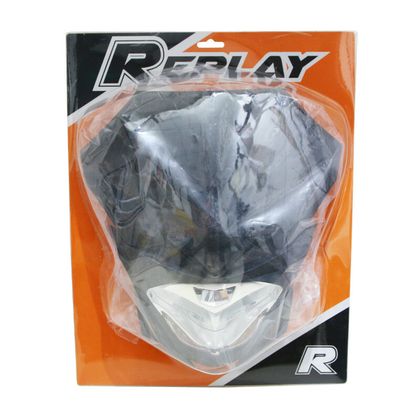 Replay FORK HEAD 50 WITH UNIVERSAL BOX RR8 - CHROME WHITE LEDS Universal Headlight plate