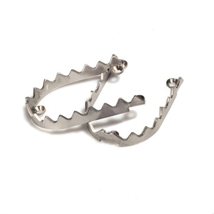 Repose-pieds RFX Dents de requin de rechange en acier inoxydable pour Pro(2pcs) Universel