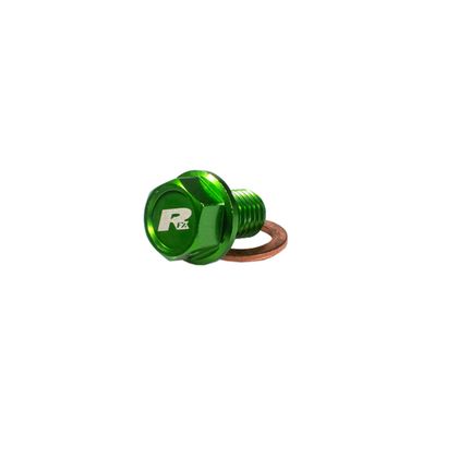 RFX Magnetische Ablassschraube (Grün) [M10 x 15 mm x 1,25] Abflussstopfen