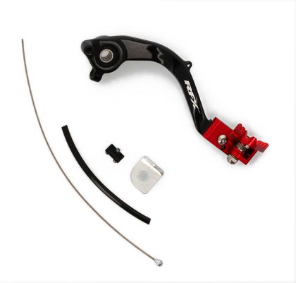 Pédale de frein RFX Pro Series - embout repliable - rouge
