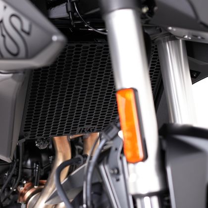 Protección de radiador R&G Racing Protector de radiador Pro aluminio negro