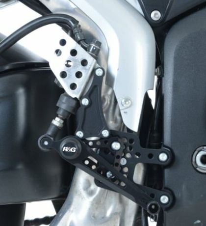 R&G Racing multi-position black Relocated footrests