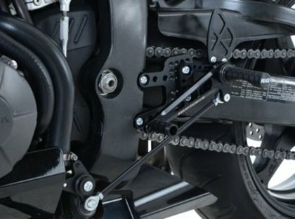 R&G Racing multi-position black Relocated footrests