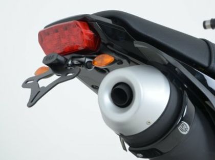 Support de plaque R&G Racing noir pour micro clignotants