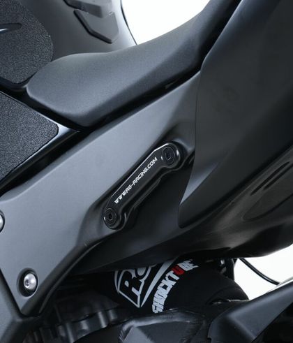 Kit suppression repose pieds R&G Racing Cache-orifice pour arrière-gauche alu noir Ref : RGR02218A / 1068693 