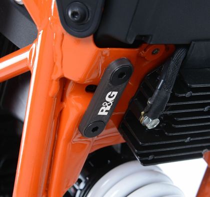 Kit suppression repose pieds R&G Racing arrière noir Ref : RGR02243A / 1068740 KTM 125 125 DUKE ABS - 2017 - 2023