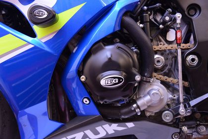 R&G Racing Linker Kurbelgehäusedeckelschutz Schwarz Schutz Motor Ref : RGR02390A / 1069062 