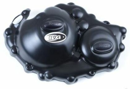 R&G Racing Race Series Schwarz Rechter Kurbelgehäusedeckelschutz Schutz Motor Ref : RGR02400A / 1069076 
