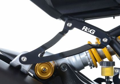 Kit suppression repose pieds R&G Racing Patte de fixation de silencieux noir