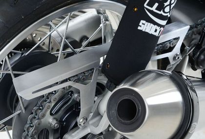 R&G Racing Chain Guard Brushed Stainless Steel Motor protection