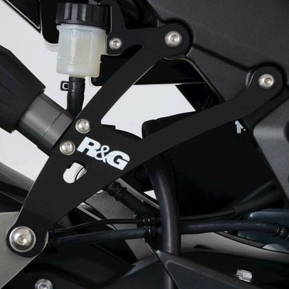 Kit suppression repose pieds R&G Racing Patte de fixation de silencieux noir