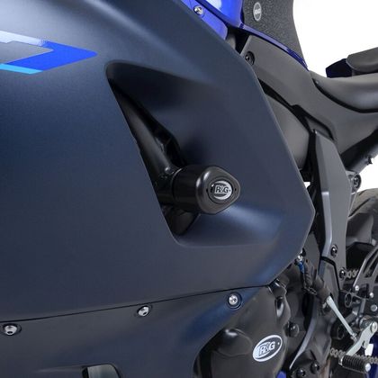 R&G Racing Aero Race - Black Motor protection Ref : RGR02731A / 1110111001 YAMAHA 700 R7 - 2022 - 2024