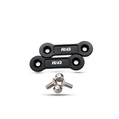 Kit suppression repose pieds R&G Racing Cache orifice arrière noir Ref : RGR02817A / 1124560 APRILIA 660 TUAREG 660 - 2021 - 2024